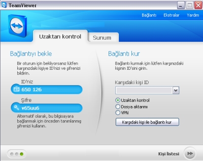 Uzaktan ba�lant�